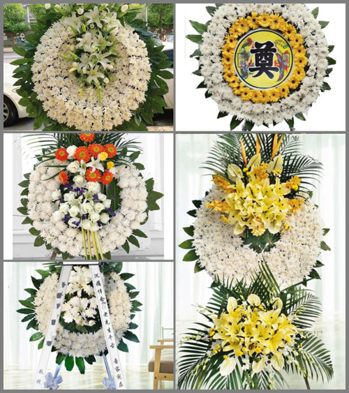 福建福州平潭县流水镇松南村花圈速递